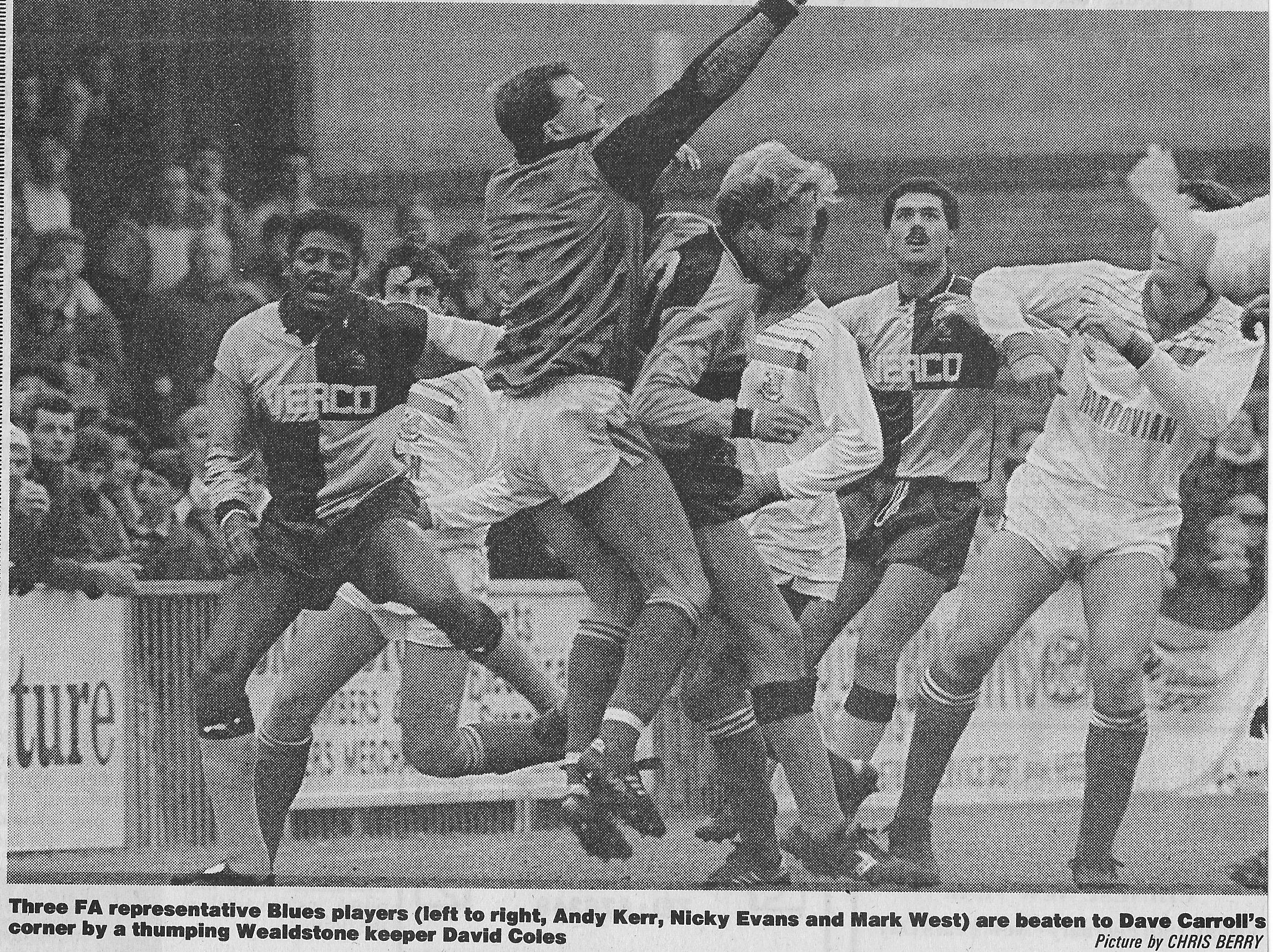 1991 01 12 Wealdstone FAT1 H 10 Nicky Evans+Andy Kerr+Mark West