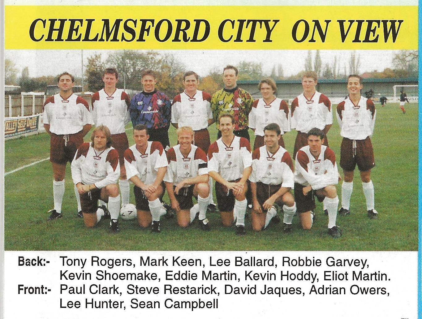 1994 11 12 Chelmsford FAC1 H 01 Team Photo