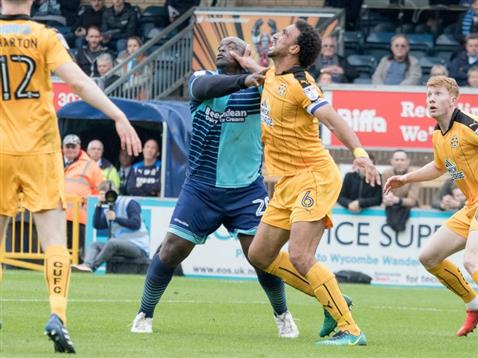 2017 05 06 Cambridge 08 Adebayo Akinfenwa+Leon Legge