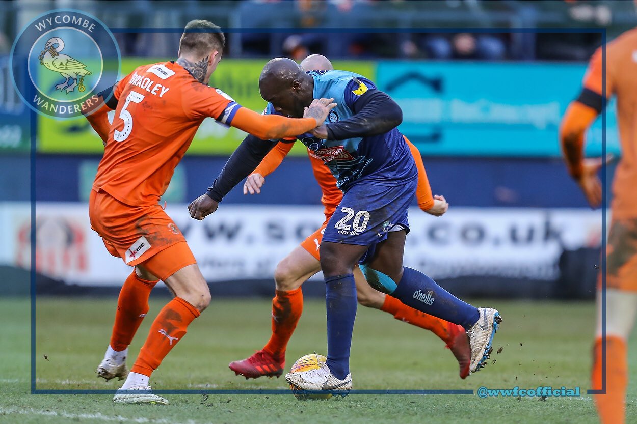 2019 02 09 Luton Town SBL1 A 51 Adebayo Akinfenwa+Sonny Bradley