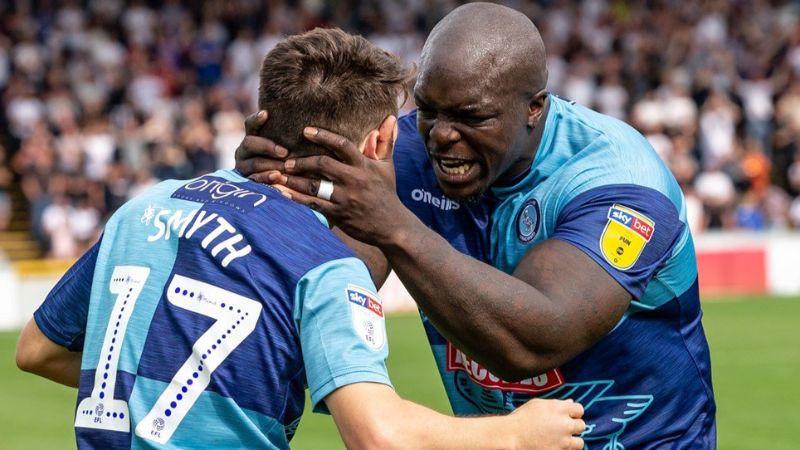 2019 08 03 Bolton SBL1 H 138 WWGoal1 Paul Smyth celebrate