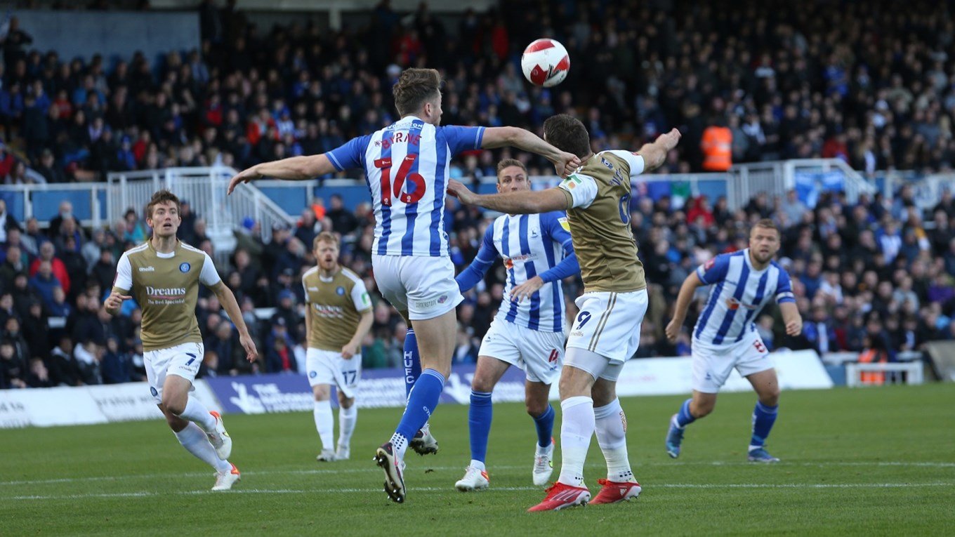 2021 11 06 Hartlepool FAC1 A 31 Sam Vokes+Neill Byrne