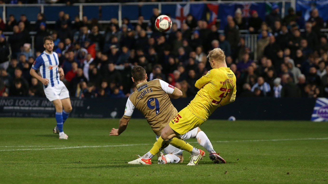 2021 11 06 Hartlepool FAC1 A 35 Sam Vokes+Jon Mitchell
