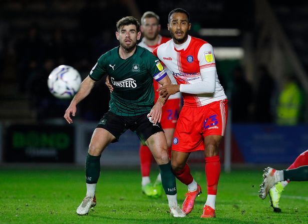 2021 11 23 Plymouth SBL1 A 16 Jordan Obita+Joe Edwards