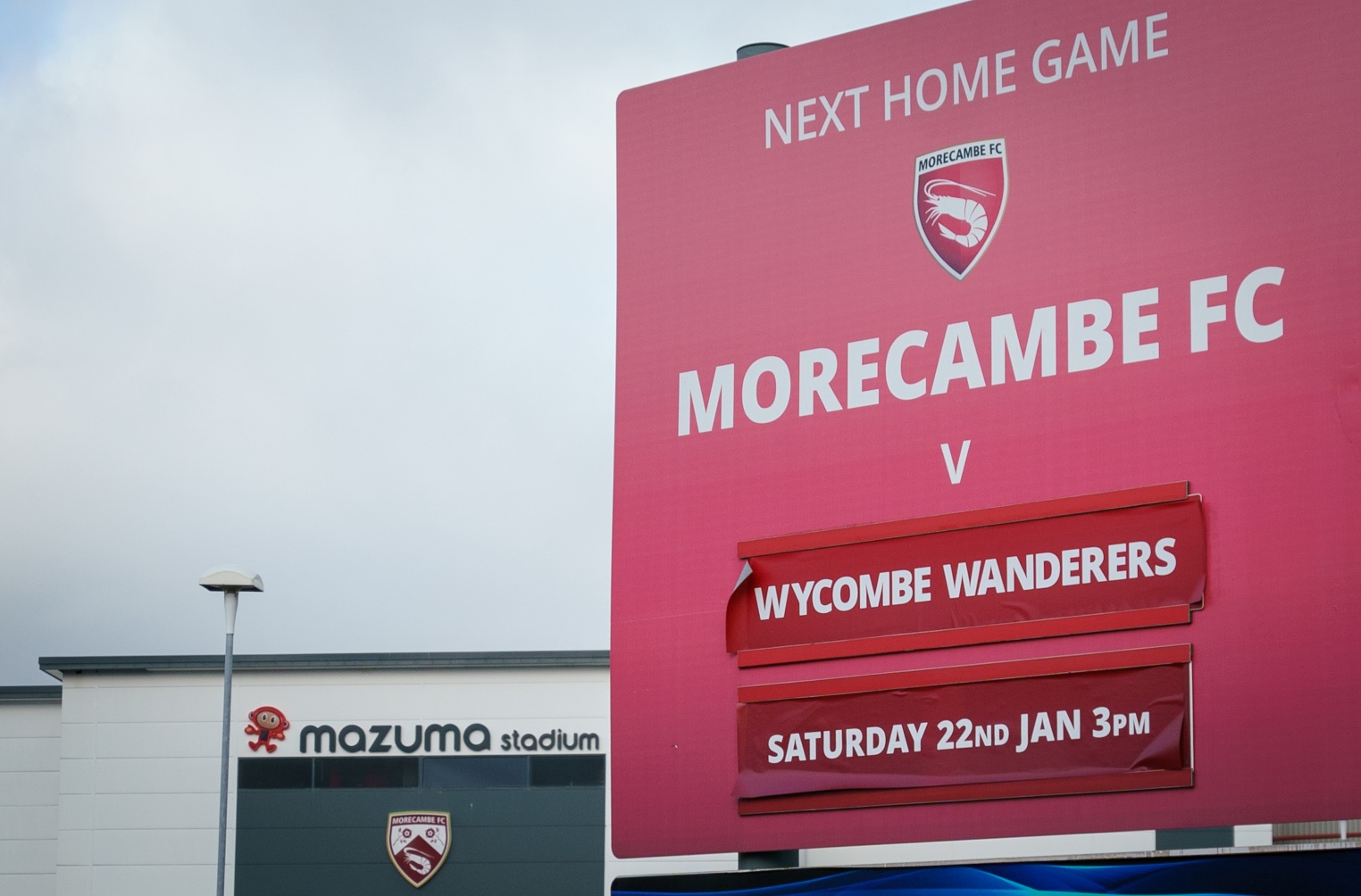 2022 01 22 Morecambe SBL1 A P01 Mazuma Stadium