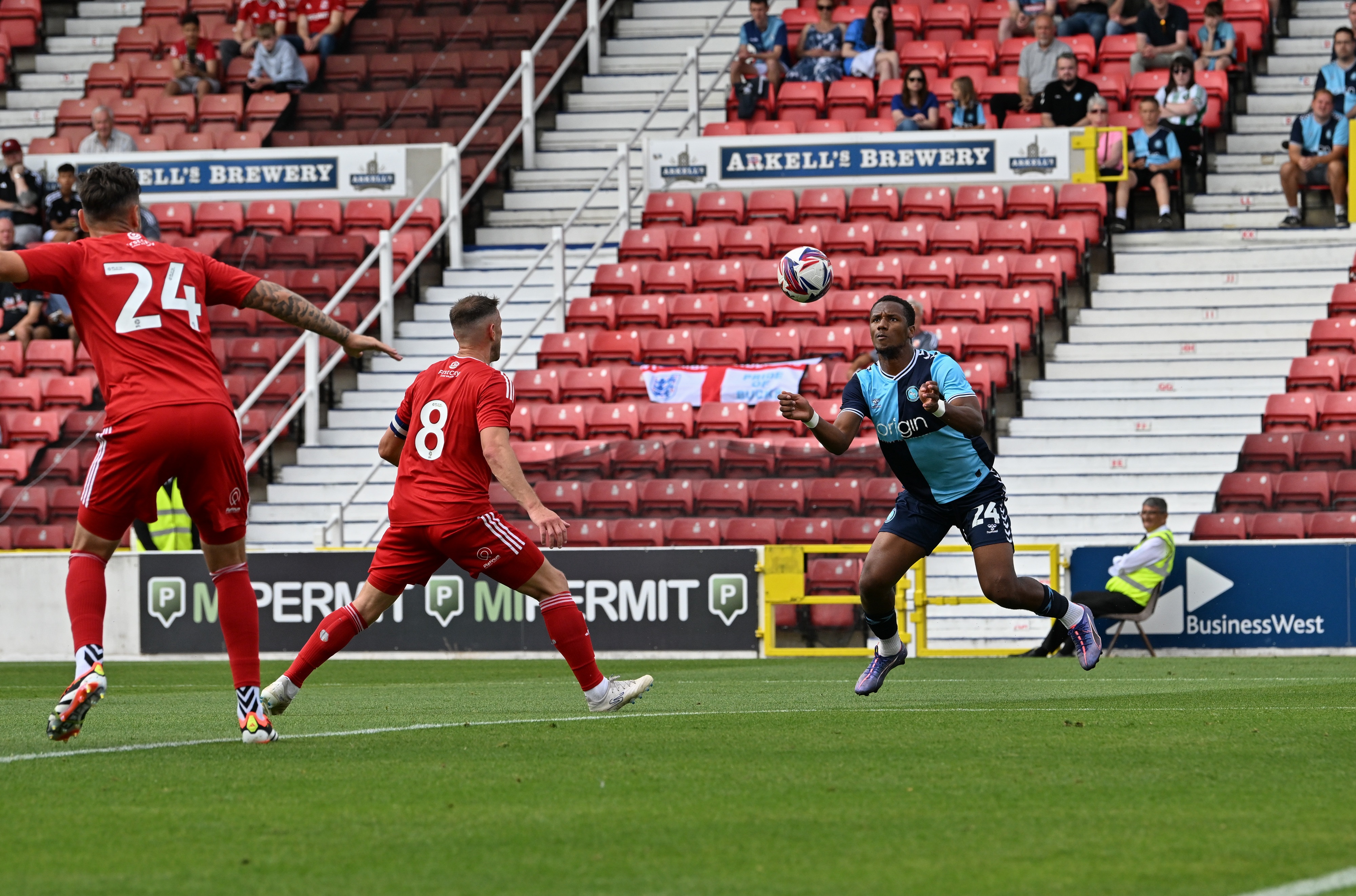 2024 08 03 Swindon FR A 37 Richard Kone+Ollie Clarke